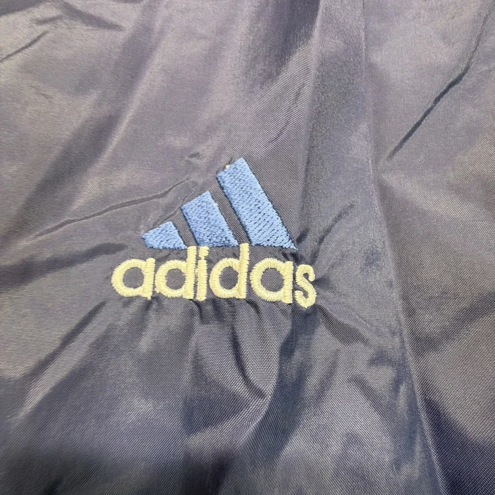 Vintage Adidas Jacket Mens Large Stripes 90s‎ Windbreaker